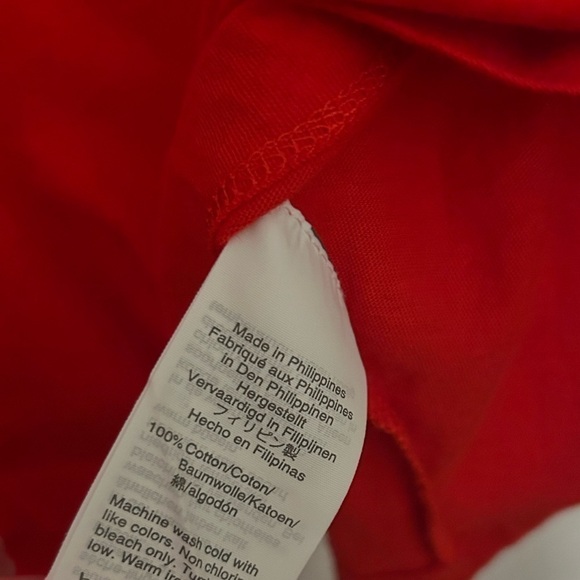 NWT J. CREW Cropped Drapey Popover 3/4 Sleeve Shirt- Poppy Red/Size XS - Picture 6 of 6